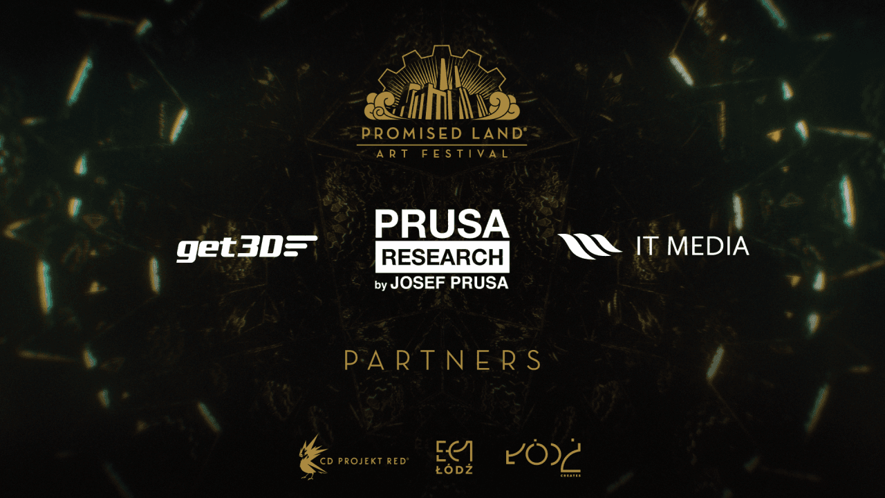 Get3D, Prusa and IT Media join Promised Land Art Festival as partners!